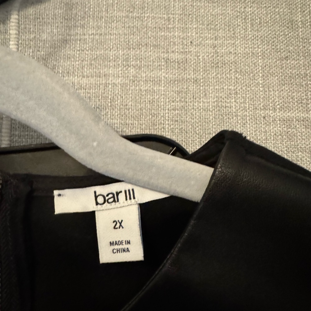 Bar III Black Peplum top and pants